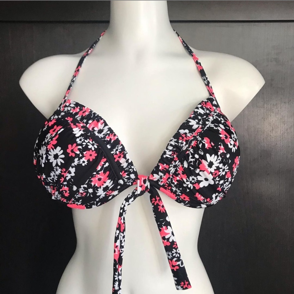 California Waves underwire push up bikini top